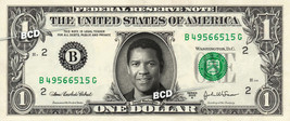 DENZEL WASHINGTON on REAL Dollar Bill Collectible Celebrity Cash Money Gift - £7.12 GBP