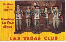 The Generous Gentlemen of the Old West at the LAS VEGAS CLUB Vintage Postcard - $3.95