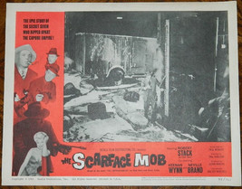 The Scarface Mob Movie Lobby Card #1, Robert Stack 1962 NO Pinholes VERY... - £23.16 GBP