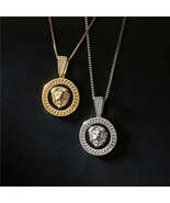 Golden/Silver Color Lion Pendant Necklace - $19.75