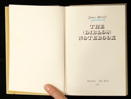 The (Diblos) Notebook: James Merrill, First Edition - 1965 - $48.38