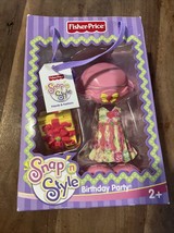 Fisher Price Snap N Style Birthday Party Outfit Dress Hat Shoes Present ... - $278.46 MXN