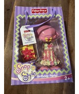 Fisher Price Snap N Style Birthday Party Outfit Dress Hat Shoes Present ... - $15.00