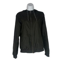 Zine Women&#39;s Full Zip Black Hooded Jacket Size Small - £20.81 GBP