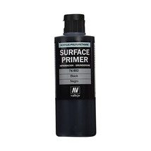 Vallejo Model Color 200 ml Polyurethane Primer - Black  - $35.00