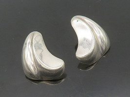 BAYANIHAN 925 Silver &amp; 14K GOLD - Vintage Shiny Modernist Drop Earrings - EG9697 - £68.43 GBP