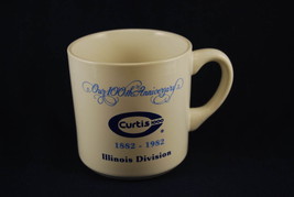 Curtis 1000 Illinois Division 100th Ann Ceramic Coffee Mug Cup White 1882-1982 - £15.80 GBP