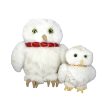 2 Gund Harry Potter Hedwig the Owl Plush Toys 7&quot; and 5&quot; White Bird - £21.88 GBP