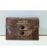 Vintage Allentown PA Leather Business Card Holder Souvenir Change Purse LHV - €17,22 EUR