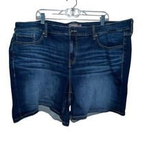 Torrid Dark Blue Wash Denim Jean Short Shorts Women’s Size 26 Casual Summer - $11.54