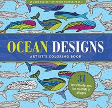 Ocean Designs Adult Coloring Book (31 stress-relieving designs) (Studio)... - £8.65 GBP