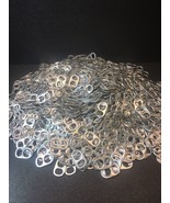 1000 Pull Tabs Tops Aluminum Washed Pop Beer Can Crafts Hobby Silver Fas... - £3.88 GBP