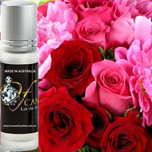 Peony Rose Premium Scented Roll On Fragrance Perfume Oil Hand Poured Vegan - £10.36 GBP+