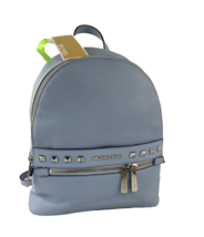 New Michael Kors Kenly Backpack Bag Light Sky Blue Silver Studs Medium Z... - £95.18 GBP