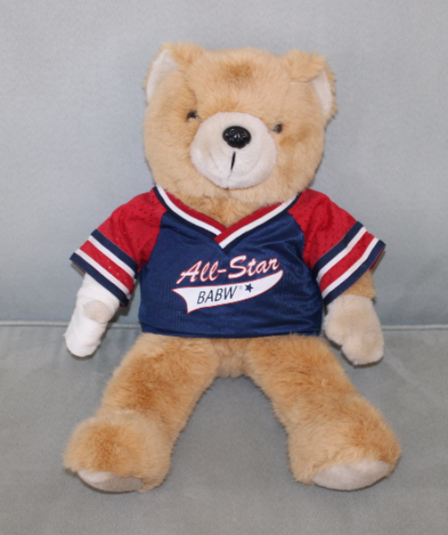Primary image for 16" Brown Plush Wounded All Star Teddy Bear 
