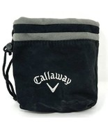 Callaway Golf Black Golf Ball Bag 6&quot;W x 6&quot;H - £9.67 GBP