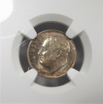 1964-P Silver Roosevelt Dime NGC MS66 Tone Coin AJ230 - £18.83 GBP