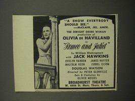 1951 Romeo and Juliet Play Ad - A show everybody should see. - £14.87 GBP