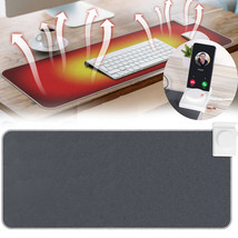 31x13 inch Winter Warm Desktop Heating Pad Office Table Gaming Heated Mouse Pad - £41.65 GBP