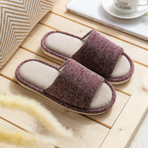 Simple House Bedroom Women Hemp Slippers Breathable Comfortable Cotton Flax Ladi - £21.39 GBP