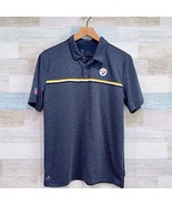 Pittsburgh Steelers Nike On Field Performance Polo Gray Dri Fit NFL Mens... - $39.59