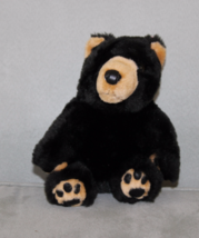 BJ Toy Co 6&quot; Plush Black Bear Stuffed Animal - £5.86 GBP