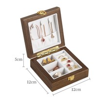 Wooden Flip Jewelry Box Multifunction Jewellery Organizer Case Watch Stand Earri - £92.87 GBP