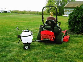 Insecticides &amp; Herbicides 15 Gallon Trailer Sprayer with 84&quot; Boom Spray ... - $369.04