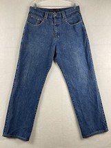 Phat Farm mens y2k wide leg baggy jeans grunge denim dark size 36x33 - £23.63 GBP
