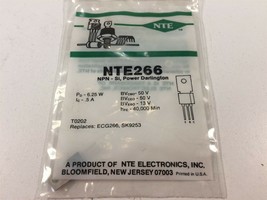 (1) NTE NTE266 Silicon NPN Transistor Darlington Power Amplifier - £7.08 GBP