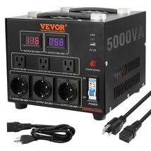 VEVOR Voltage Converter Transformer, 5000W, Heavy Duty Step Up/Down Transformer, - $211.93