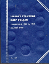 1937-1947 Liberty Standing Half Dollar &quot;Whitman Book&quot; Coin Trifold No 9027 - £3.93 GBP