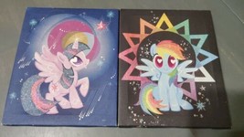 My Little Pony Canvas Wall Pictures Twilight Sparkle Rainbow Hasbro 2017 8x10 - £29.16 GBP