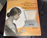 What I&#39;ll Do ~ 1924 Irving Berlin Sheet Music - £5.54 GBP