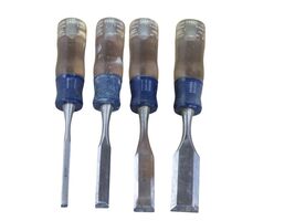 Vintage Sears Craftsman USA 4 Pc Chisel Set  9 36831 - 1/4, 1/2, 3/4, 1&quot;... - $17.77