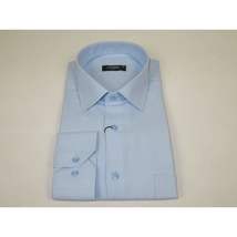 Men's Shirt CASILA Turkey Cotton Blend Long Sleeves 501990-24 Blue Twill Texture image 4