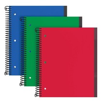 Oxford Spiral Notebook 3 Pack, 3 Subject, Wide Rule, Durable Plastic Covers, - £17.60 GBP