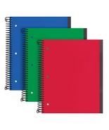 Oxford Spiral Notebook 3 Pack, 3 Subject, Wide Rule, Durable Plastic Cov... - £17.64 GBP