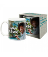 Bob Ross Happy Painting Mug White - £15.92 GBP