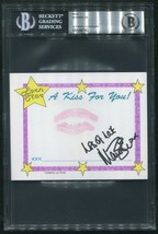 McKENZIE LEE PORN STAR SIGNED AUTOGRAPHED LIP PRINT CARD SEXY KISS BAS S... - £69.37 GBP