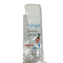 VTG Hand Treat  Sparkly Silver Stretch Nylon Gloves Fits All Sizes NIP 1... - $30.29