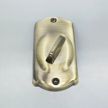 Schlage BE365 CAM 609 Camelot Deadbolt Electronic Keyless Lock, Antique Brass image 4