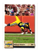 1992 Upper Deck #189 Robert Delpino Los Angeles Rams - £1.59 GBP