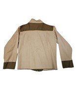 Childs Western Cowboy Button Down Tan &amp; Brown Measurements Pictured Vtg - £31.78 GBP