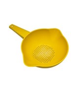 Tupperware Yellow Harvest Gold Strainer Colander Small 1200-8 Made in US... - £8.09 GBP