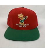 Mitchell &amp; Ness Hat Milwaukee Bucks Snapback Embroidered Logo NBA Cap - £19.95 GBP