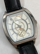 Lord Elgin Men&#39;s Watch EL2D1 New Battery Black Leather Band - $47.47