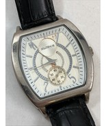 Lord Elgin Men&#39;s Watch EL2D1 New Battery Black Leather Band - $884.80 MXN