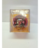 Unique English Victorian Style Red Floral Christmas Ornament Shabby chic - $48.72 CAD