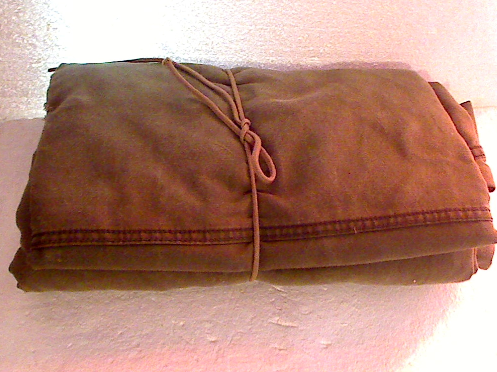 Medium Weight Canvas OD Olive Drab Green Tent Half Used - $8.00
